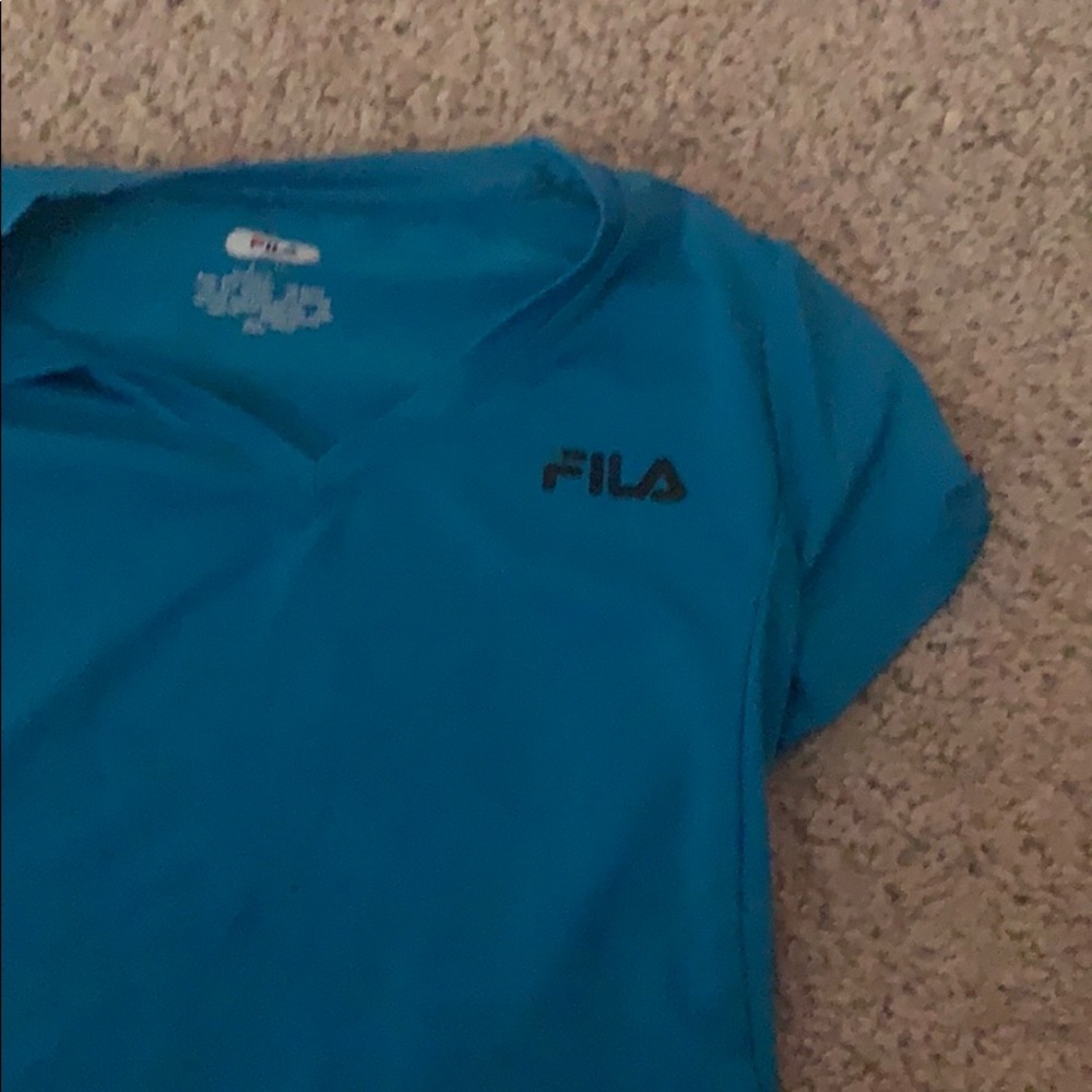 Teal FILA tee shirt
